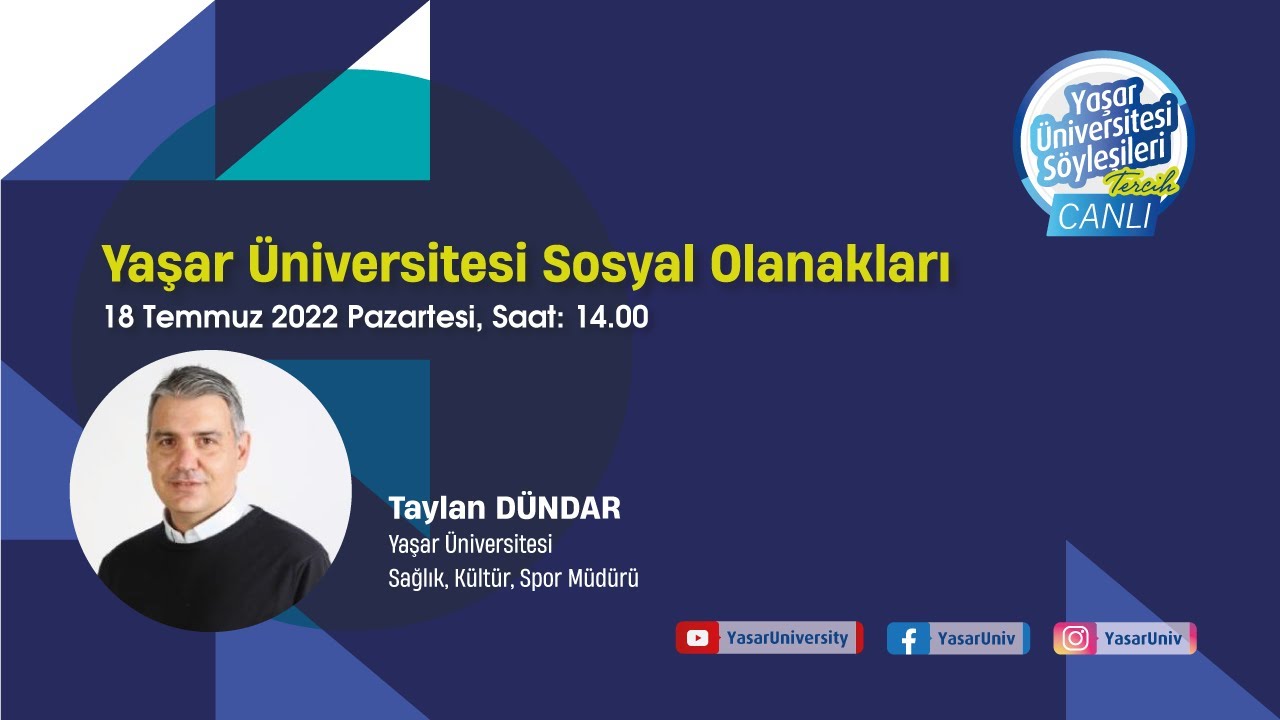 Yaşar Üniversitesi Sosyal Olanaklar