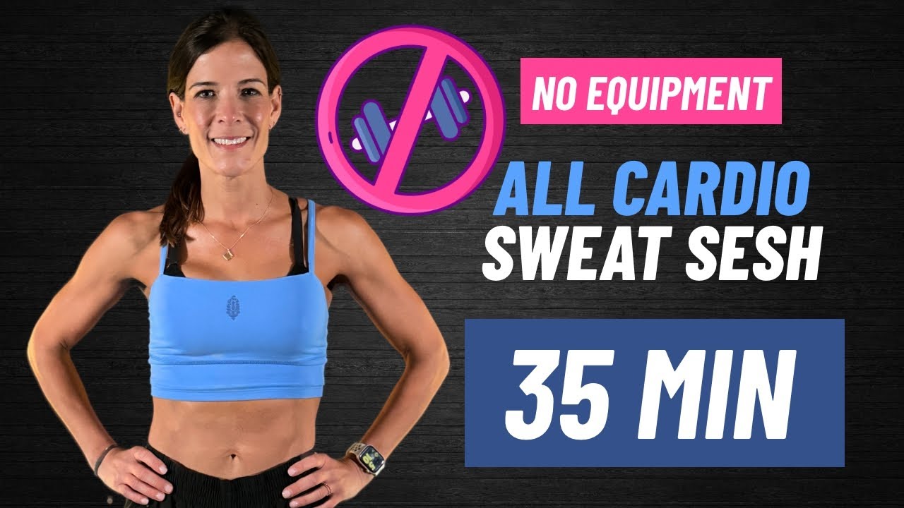ALL CARDIO 35 MIN at Home, No Equipment, Beginner/Intermediate/Advanced