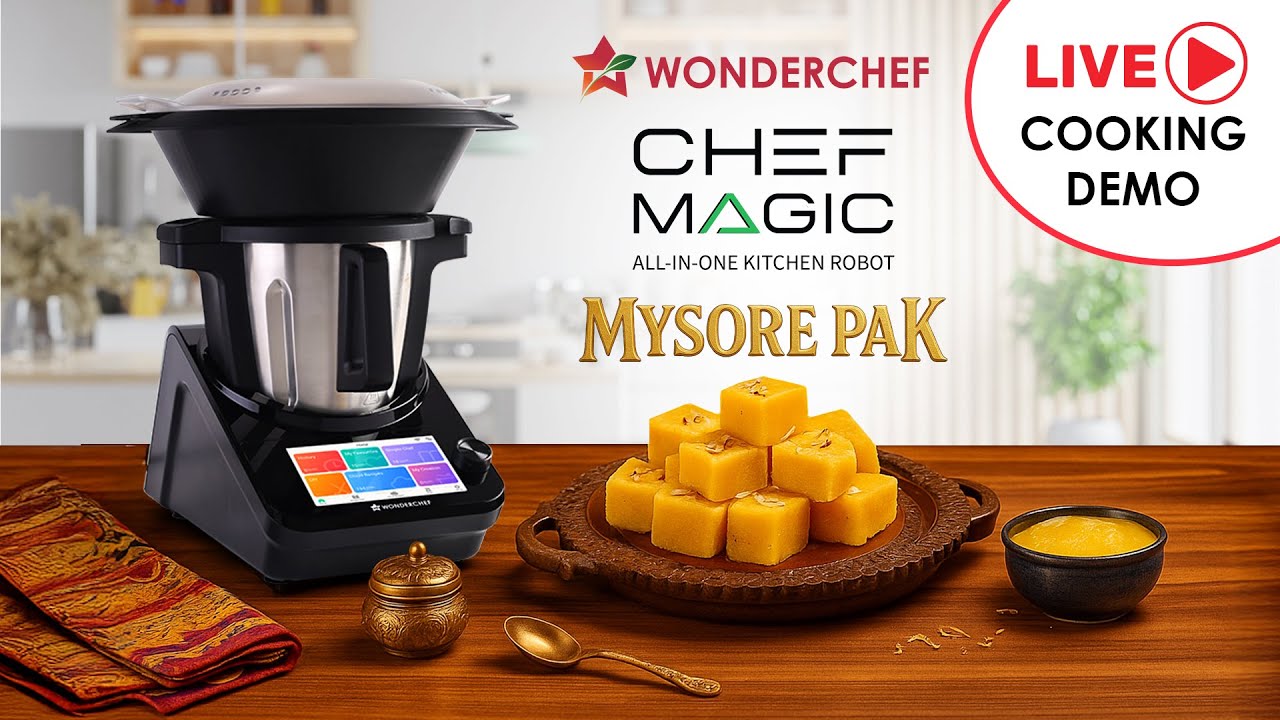 Learn to Make Ghee Mysore Pak with Wonderchef Chef Magic | Step-by-Step Demo