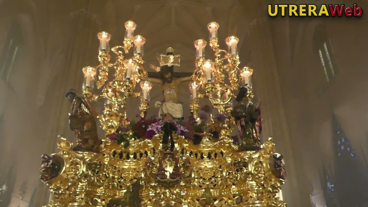 SEMANA SANTA 2022 UTRERA - LOS GITANOS - SALIDA DE LA PARROQUIA DE SANTIAGO EL MAYOR