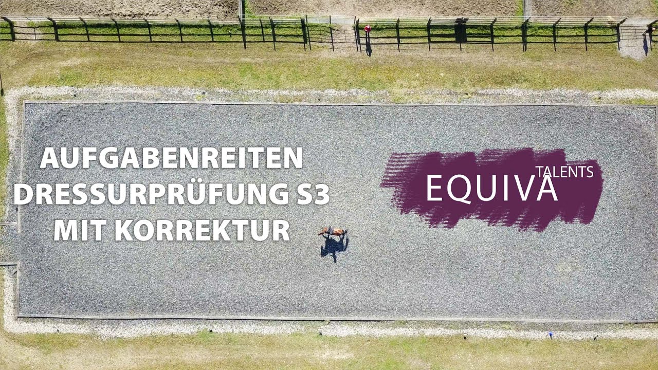 Dressurreiten Aufgabe S3 mit Drohnenperspektive - Talents lernen bei Nicole Uphoff-Selke
