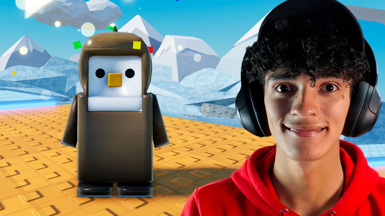 BATI EM TODOS NO NOVO JOGO DE PINGUIM DO ROBLOX! Knockout! 🐧