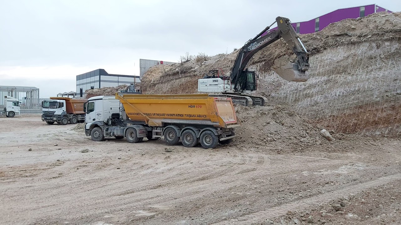 Hidromek 390LC H4 Ekskavatör Hardox Dorseye Hafriyat Yükleme & HMK490LC