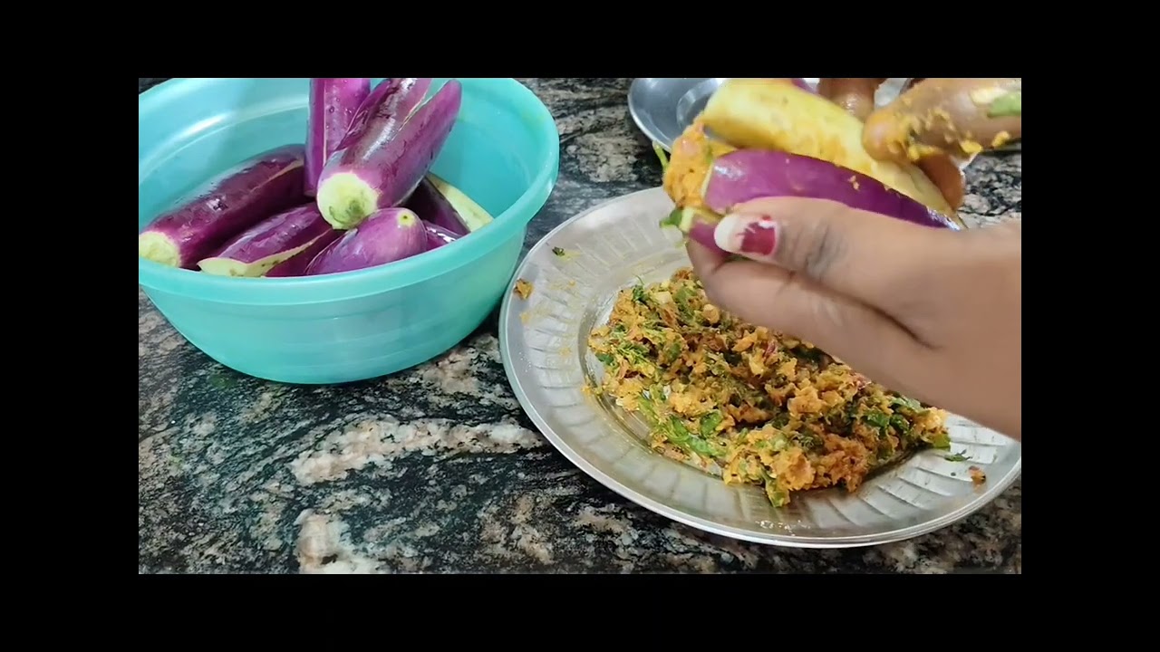 गुजराती बैगन भरवा देसी तरीके से 😋👌🤤💯💐💐💐💐