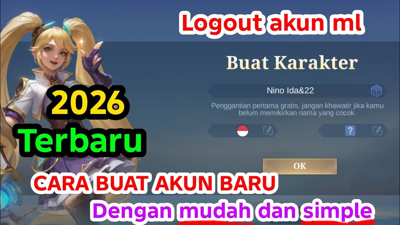 cara buat akun baru mobile legend terbaru 2026 - cara membuat akun ml baru tanpa donlowad data ulang