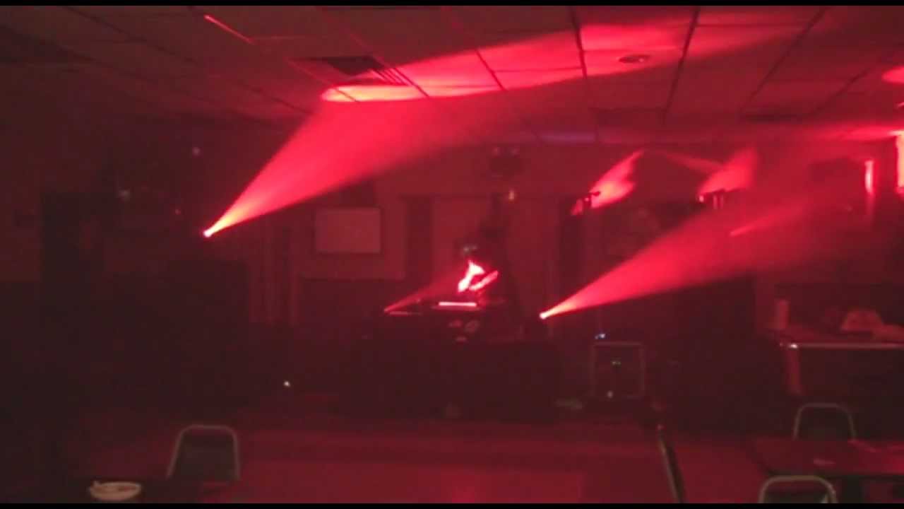 4 Chauvet Intimidator 250 LED Spots in action!! - www.DJChuckB.com