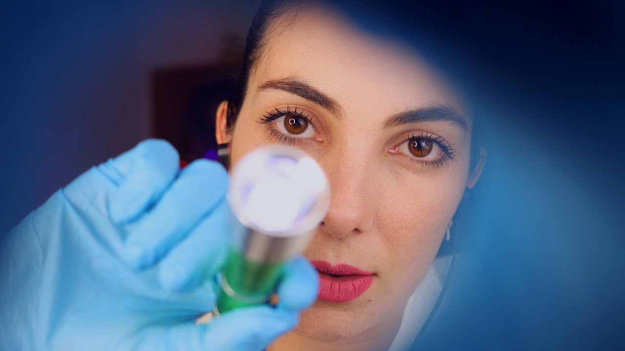 ASMR: EXAMES DE NERVOS CRANIANOS DETALHADO