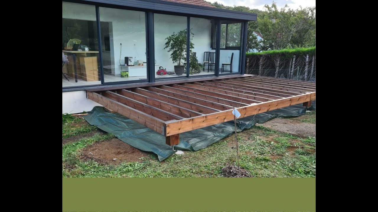 Tereny- Terrasse bois bambou sur&eacute;lev&eacute;e #terrassebois #moselle #metz