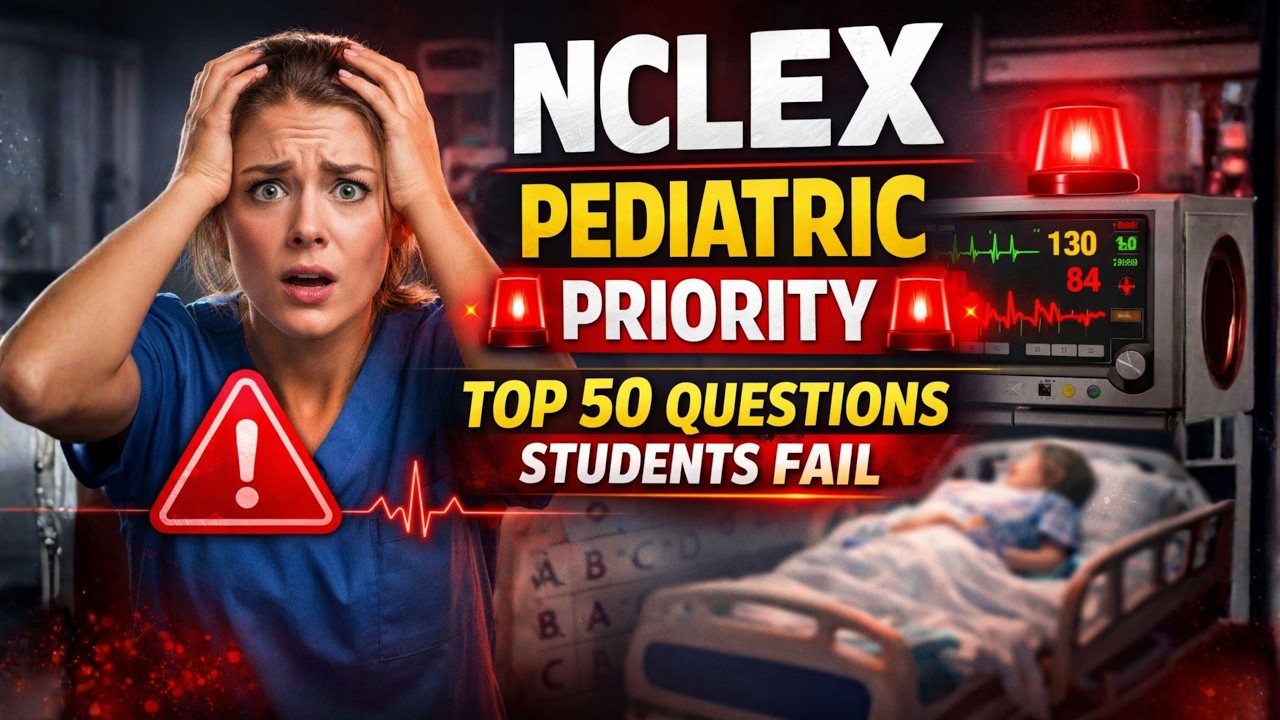 Топ-50 приоритетных вопросов по педиатрии на экзамене NCLEX #2026 #образование #учеба #исследоват...