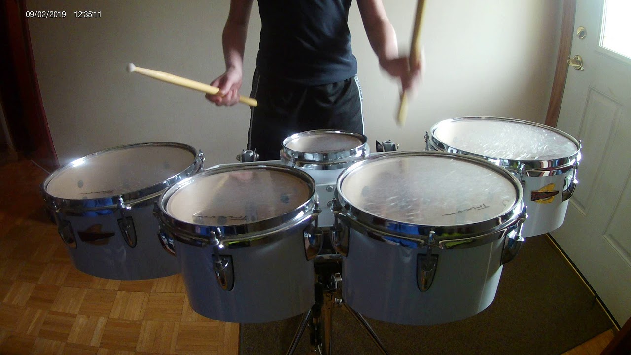 Jig 2 | Drumline Cadence | Quad Drums