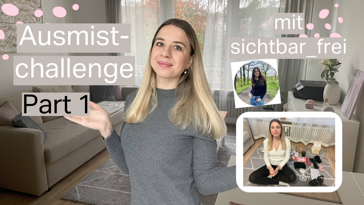 Minimalismus Wohnung ausmisten | Challenge Teil 1 | Wohn- und Schlafbereich mit sichtbar_frei