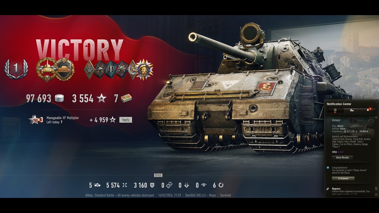 Maus power :) - World of tanks