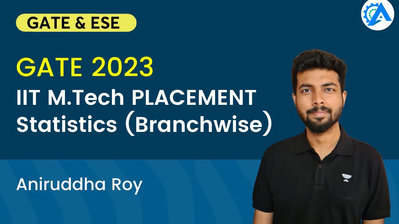 IIT M.Tech PLACEMENT Statistics (Branchwise) | Aniruddha Roy