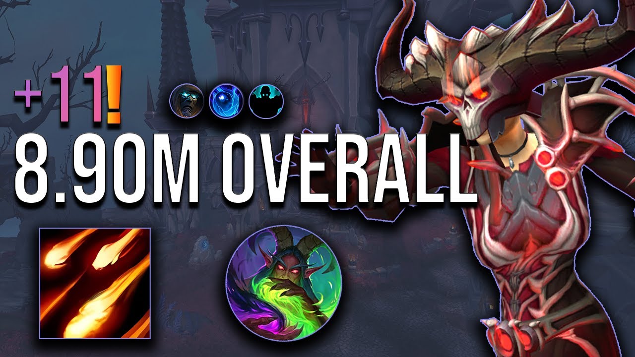 +11 Halls of Atonement Destruction Warlock 8.90M Overall M+ POV | 11.2 (S3 TWW)