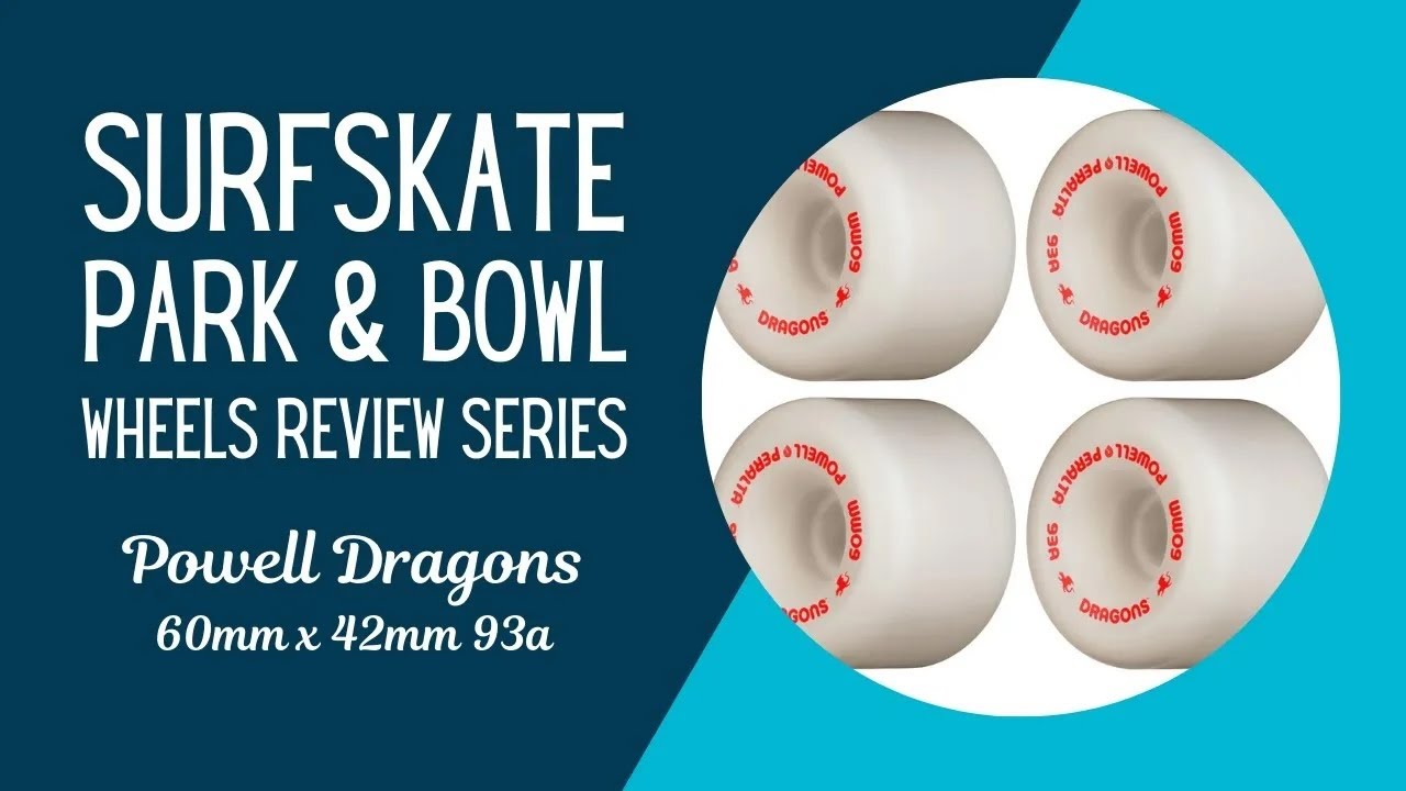 Обзоры колёс Surfskate Park & ​​Bowl: Powell Dragons 60 мм x 42 мм 93a