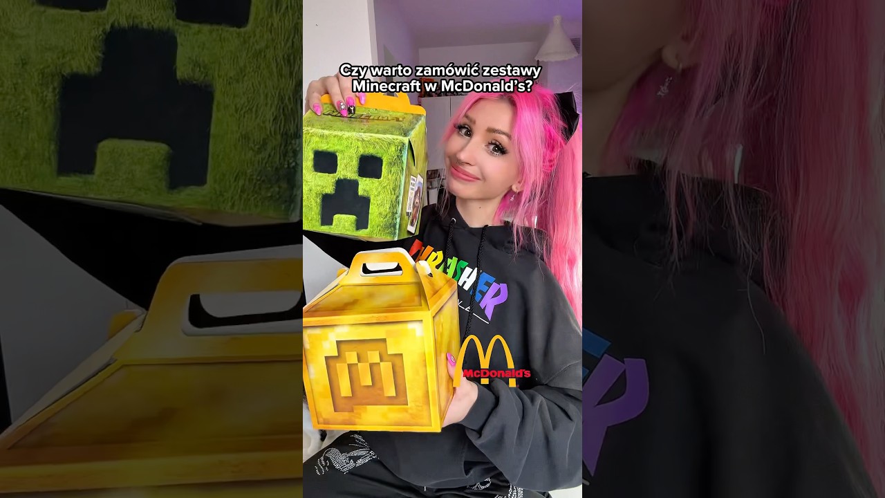 ZESTAWY MINECRAFT z McDonald&rsquo;s! 🍟 #mcdonalds #minecraft #testujemy #happymeal #minecraftmc
