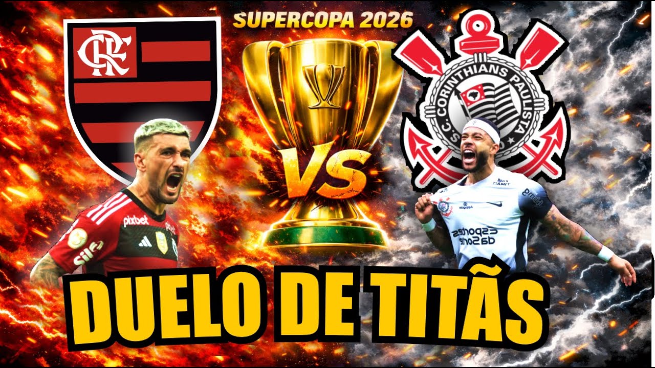 FLAMENGO X CORINTHIANS: QUEM SERÁ CAMPEÃO DA SUPERCOPA DO BRASIL? #flamengo #corinthians #supercopa