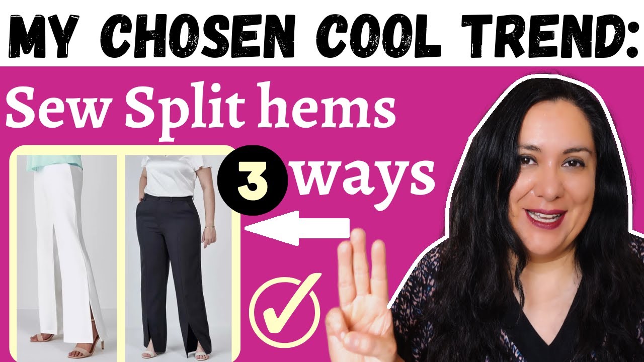 NOT chasing trends, but I LOVE this! Split hems on pants. 3 ways & examples.