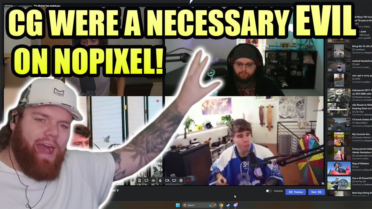 Хатч отреагировал на Блау о присоединении CG к NoPixel V, Мизкифа о людях, которые молчат о драме...
