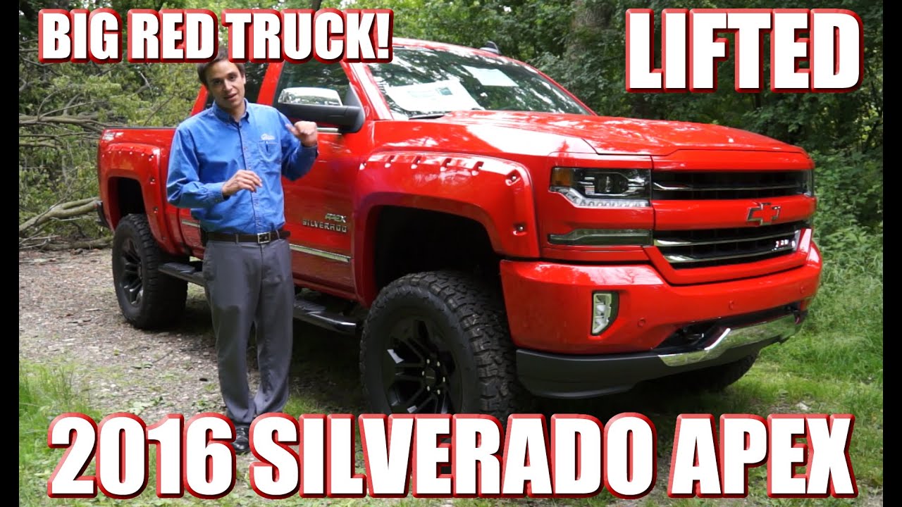 BIG RED TRUCK! Check out this LIFTED Custom 2016 Silverado by SCA Performance! Must See!!
