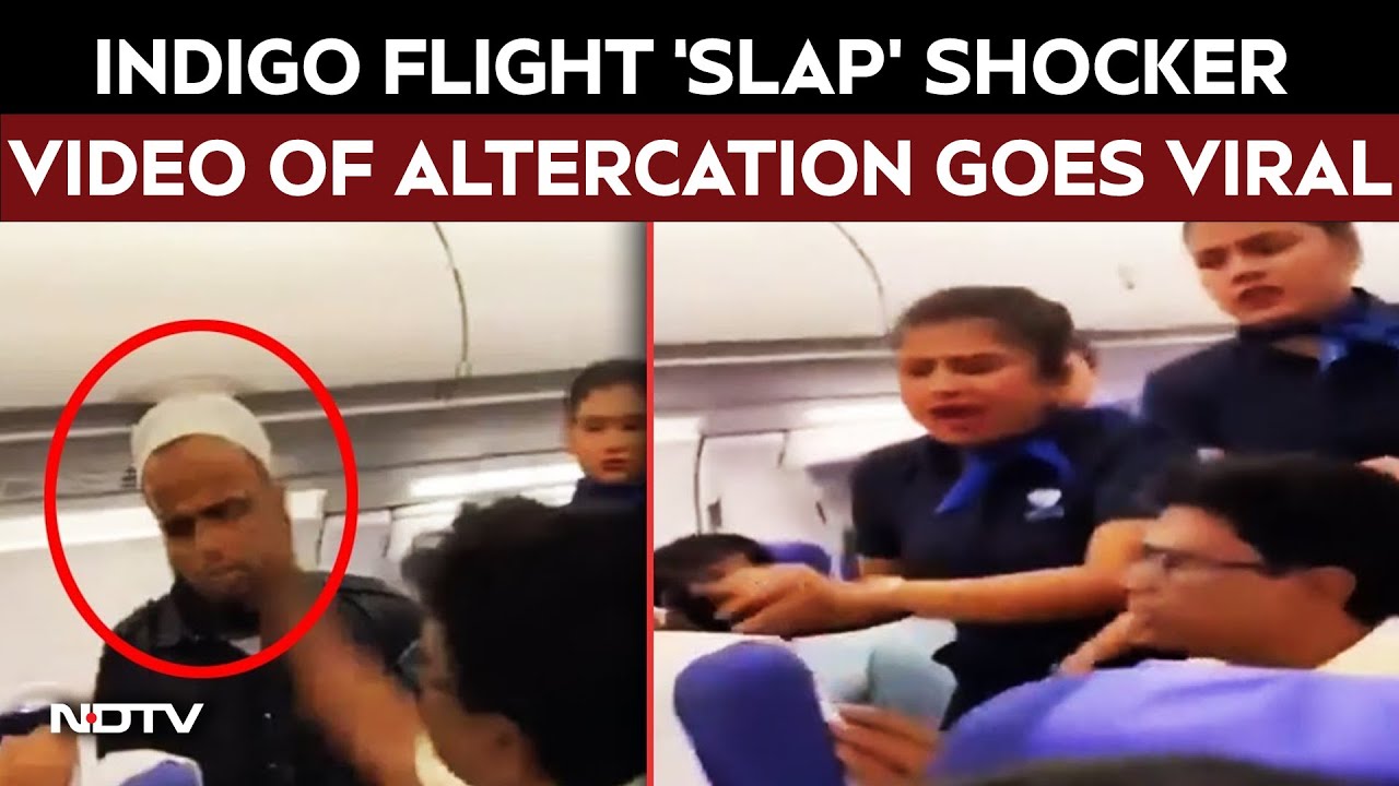 Indigo News | Man Suffers Panic Attack On Plane, Slapped By Fellow Passenger | Viral | Watch