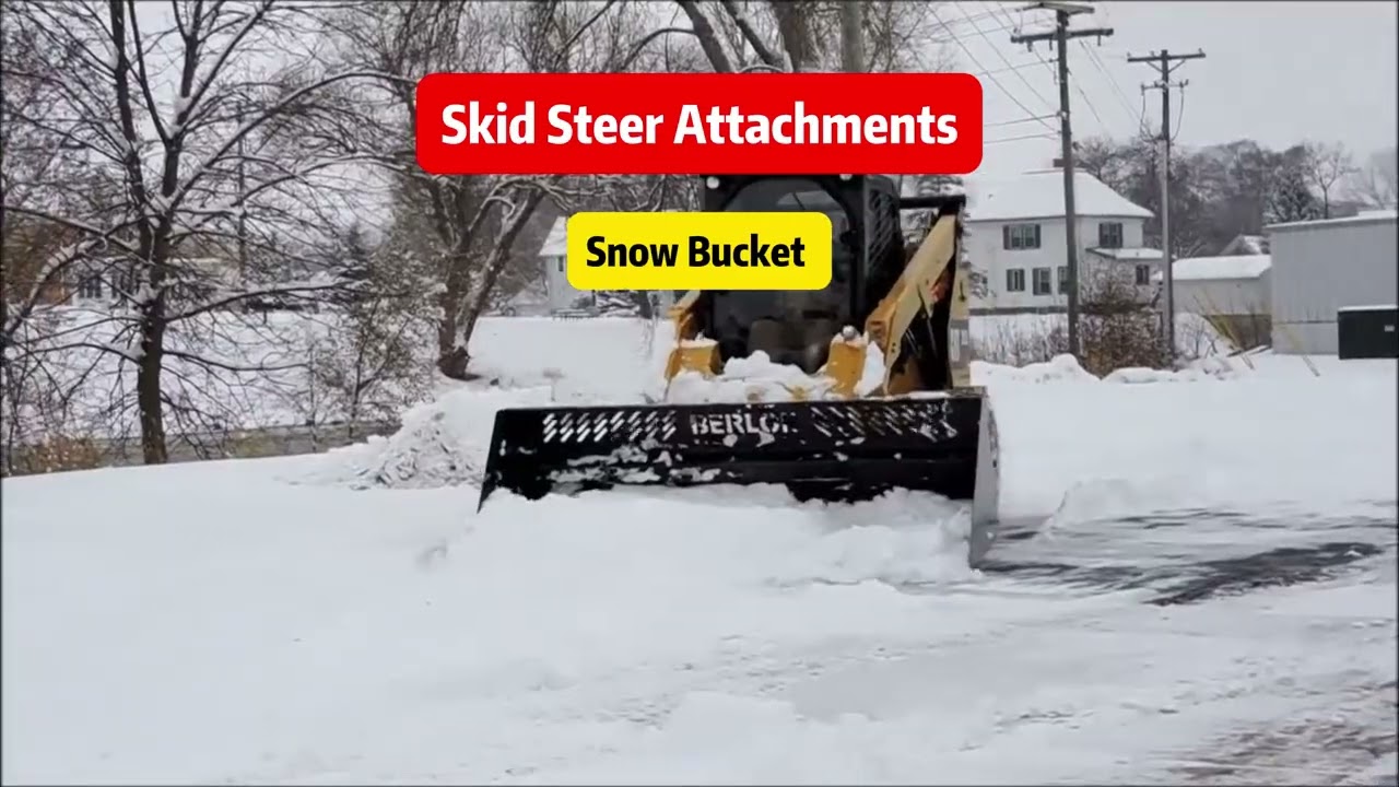Skid Steer Attachment Snow Bucket for Skid Steer Loaders 