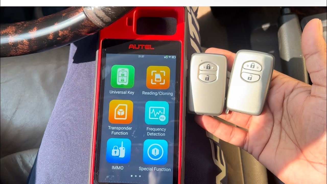 Autel km100 How to program a smart key Land Cruiser