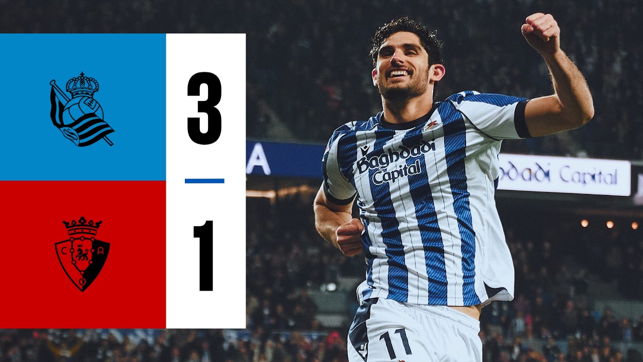 HIGHLIGHTS | LaLiga 25-26 | J28 | Real Sociedad 3 - 1 CA Osasuna