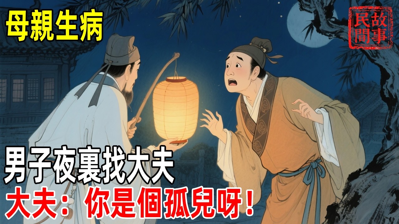 母親生病，男子夜裏找大夫，大夫：你是個孤兒呀！【壓箱底的舊事】#故事#民间故事#故事会#民間故事#故事會#温馨故事#民间传统故事