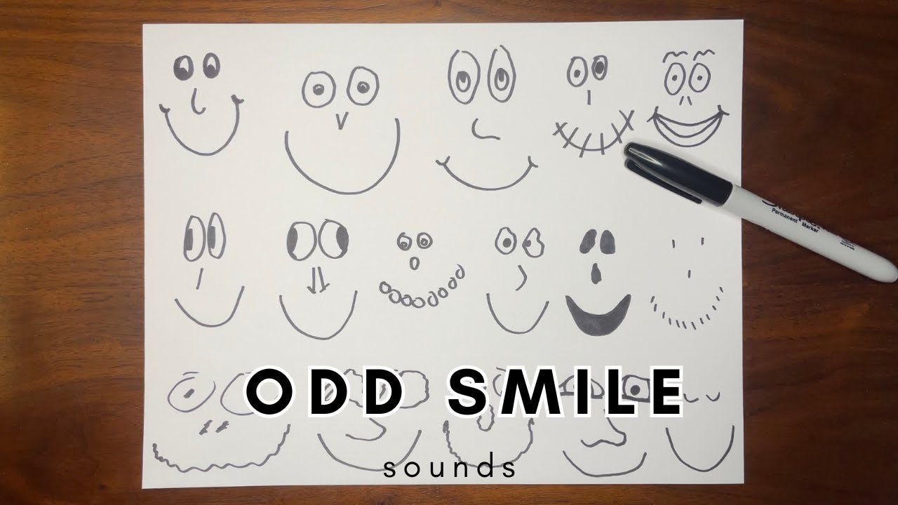 Piece #106: Odd Smile Sounds — Art of the Day, Background Noise, #scribbles #scribble_art #create