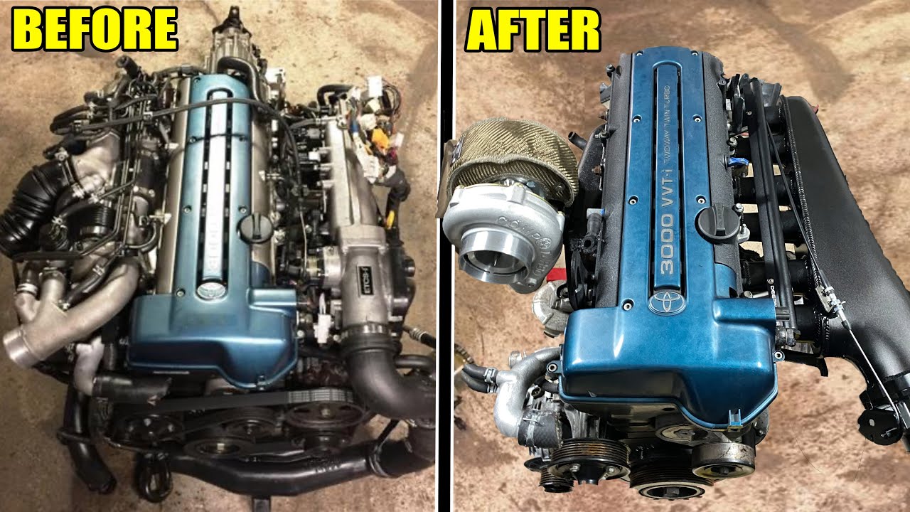 ULTIMATE 2JZ-GTE TRANSFORMATION! (Big turbo, intake manifold, paint etc.)