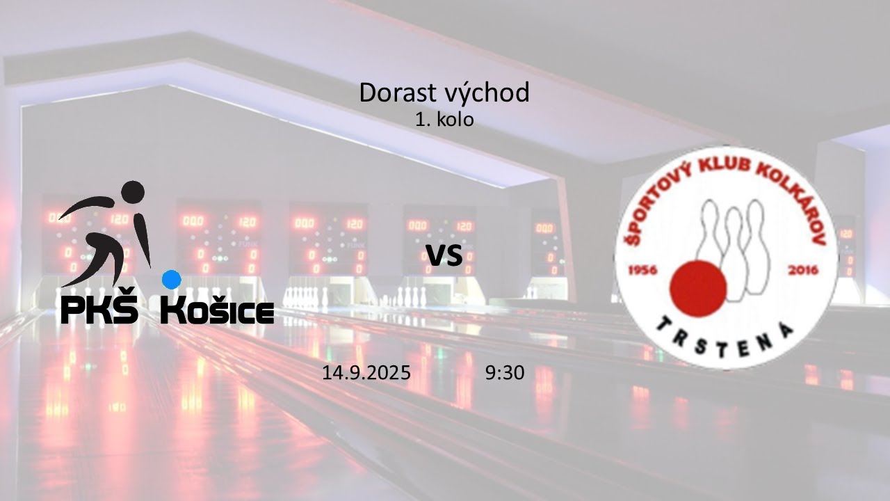 PKŠ Košice vs. ŠKK Trstená Starek - Dorast východ 1.kolo