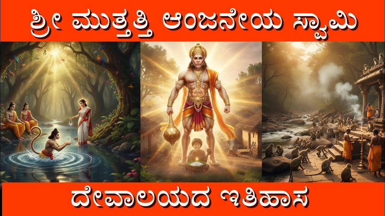 ಮುತ್ತತ್ತಿ ಆಂಜನೇಯ ಸ್ವಾಮಿ ದೇವಾಲಯದ ರೋಚಕ ಇತಿಹಾಸ | Muttati temple history in kannada 
