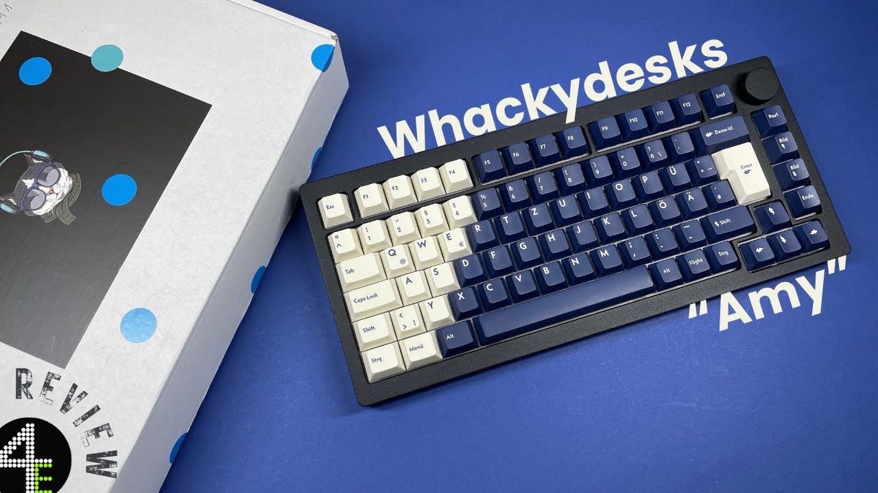 Whackydesks Amy Keycaps Review | ISO de-layout, 1,7mm Dicke, PBT, Dye-Sub. Was will man mehr?
