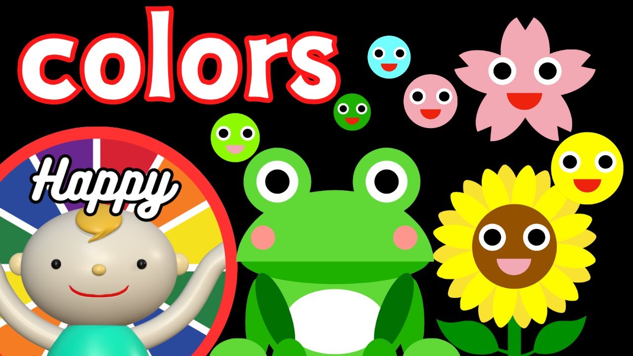 Baby Sensory.【colors】【spring & summer】High contrast animation with cute sounds. Calm baby.