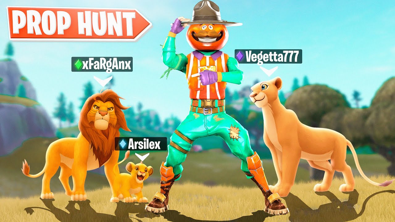 El Rey Leon *Prop Hunt* Nuevo Modo de Juego Minijuegos Creativo Fortnite
