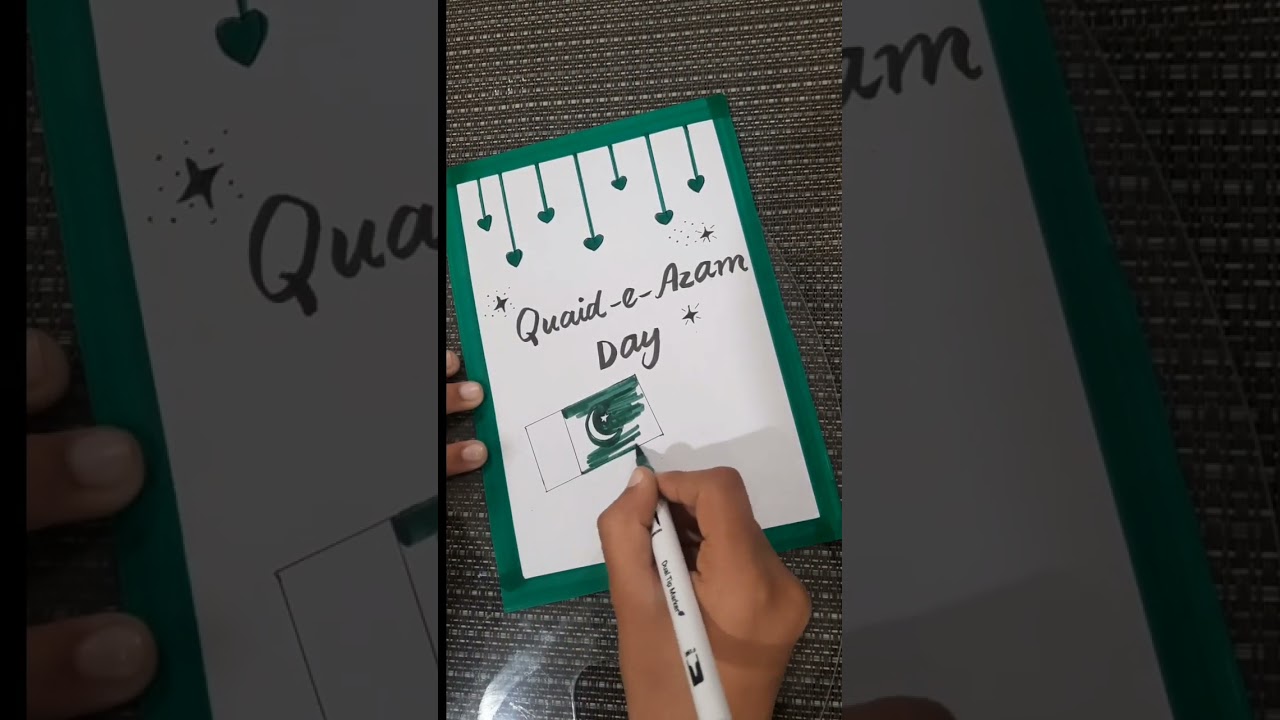 QUAID-E-AZAM DAY #trending #viral #art #drawing #quaideazamday #25 December #Pakistan #shorts