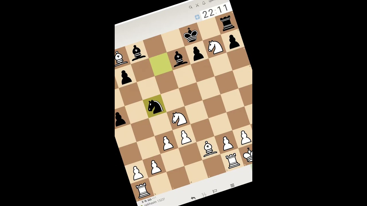 Chees game with stockfish 1