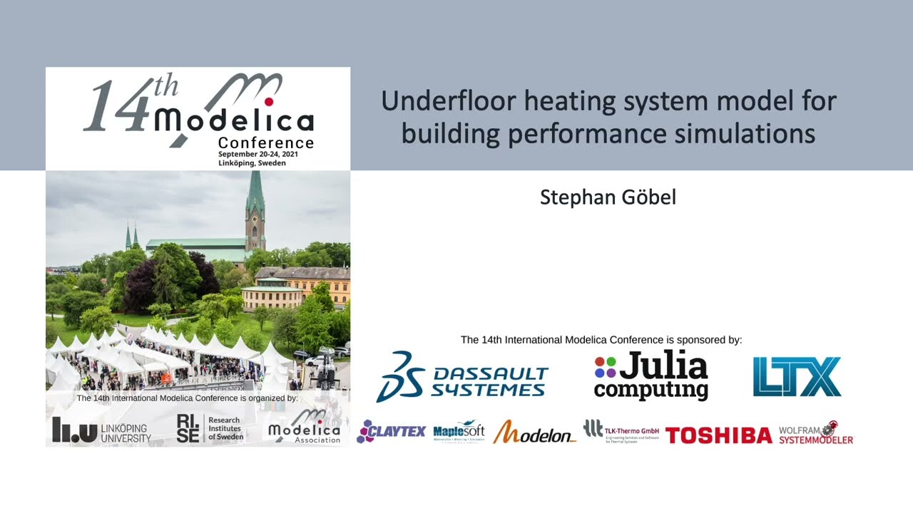 Underfloor heating system model for building performance simulations