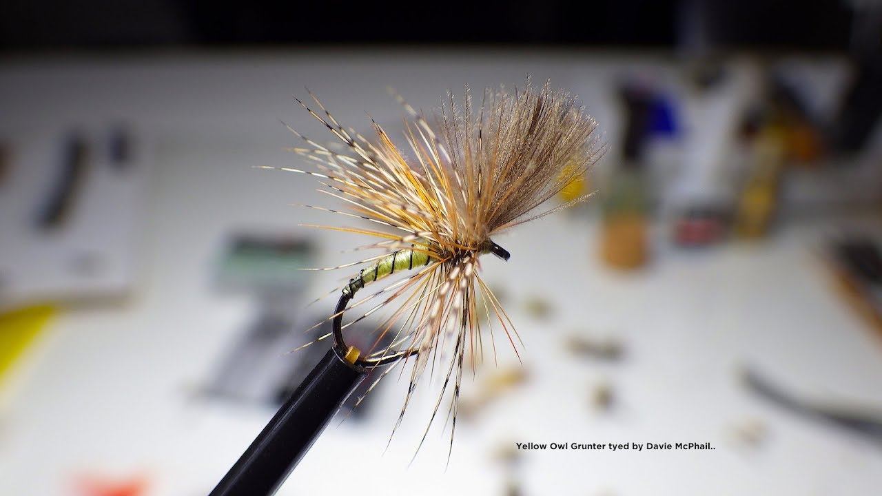 Tying a Yellow Owl Grunter (Dry Fly) with Davie McPhail