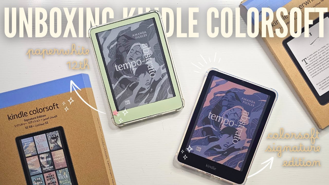 UNBOXING KINDLE COLORIDO COLORSOFT signature edition e comparativo com Paperwhite 12th