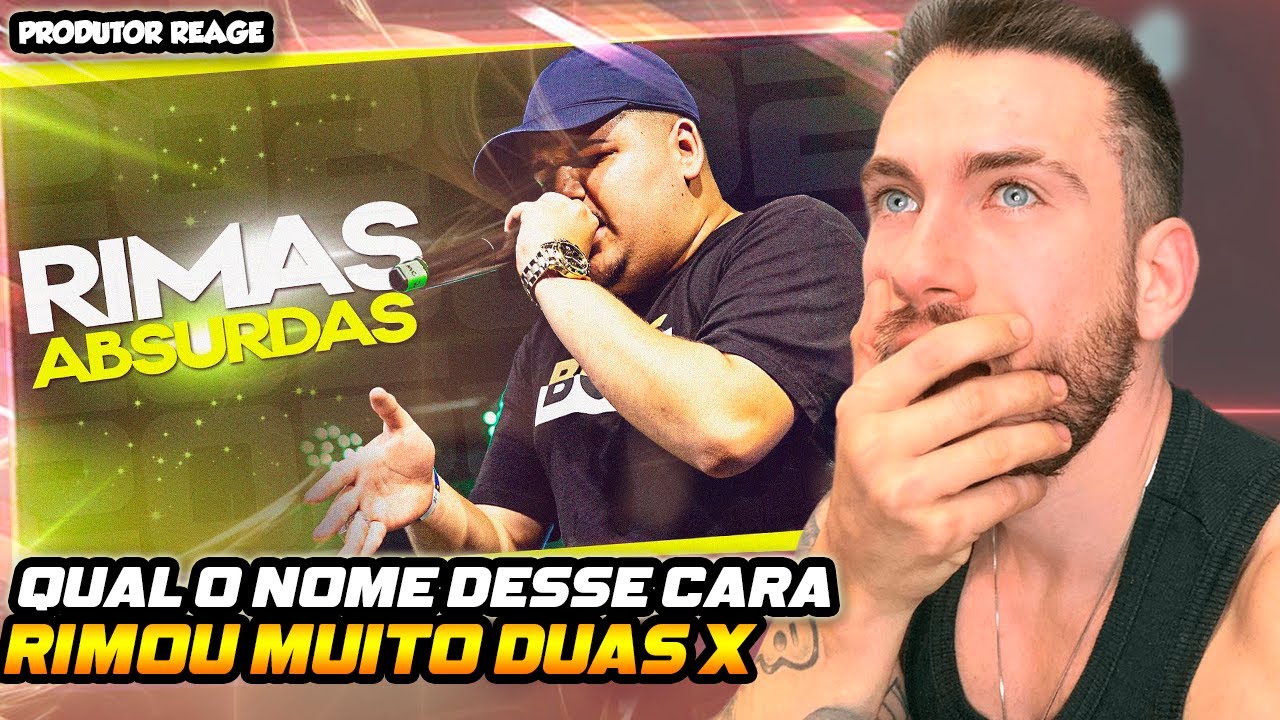 (QUAL NOME DELE???) PRODUTOR REAGE 56 RIMAS ABSURDAS em 2024!