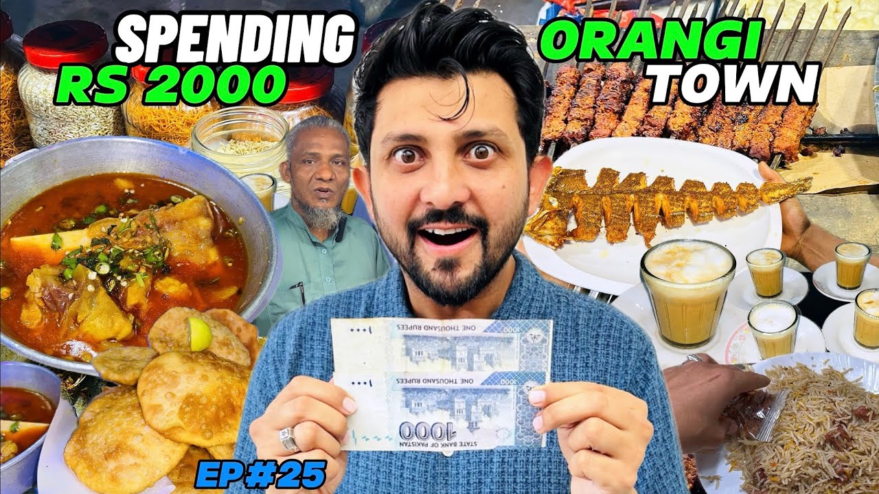 2000 Mein Orangi Town Ka Food Explore Kia || Bohot Kuch Mila 2000 Mein 😵🤩ep25 Karachi