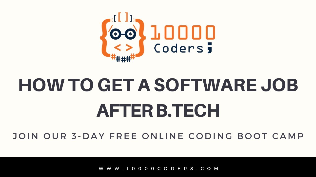 How to get a well-paid software job | 10000 Coders