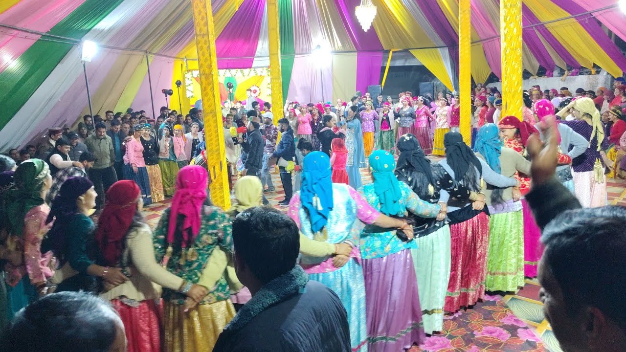 Harul jaunsari Mehandi celebration village khabou #dance #trendingdance #nati 