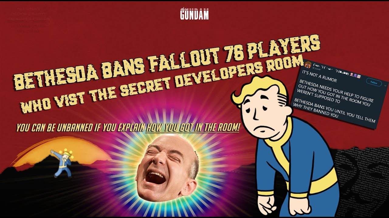 Bethesda bans fallout 76 players who visit the secret Developer room