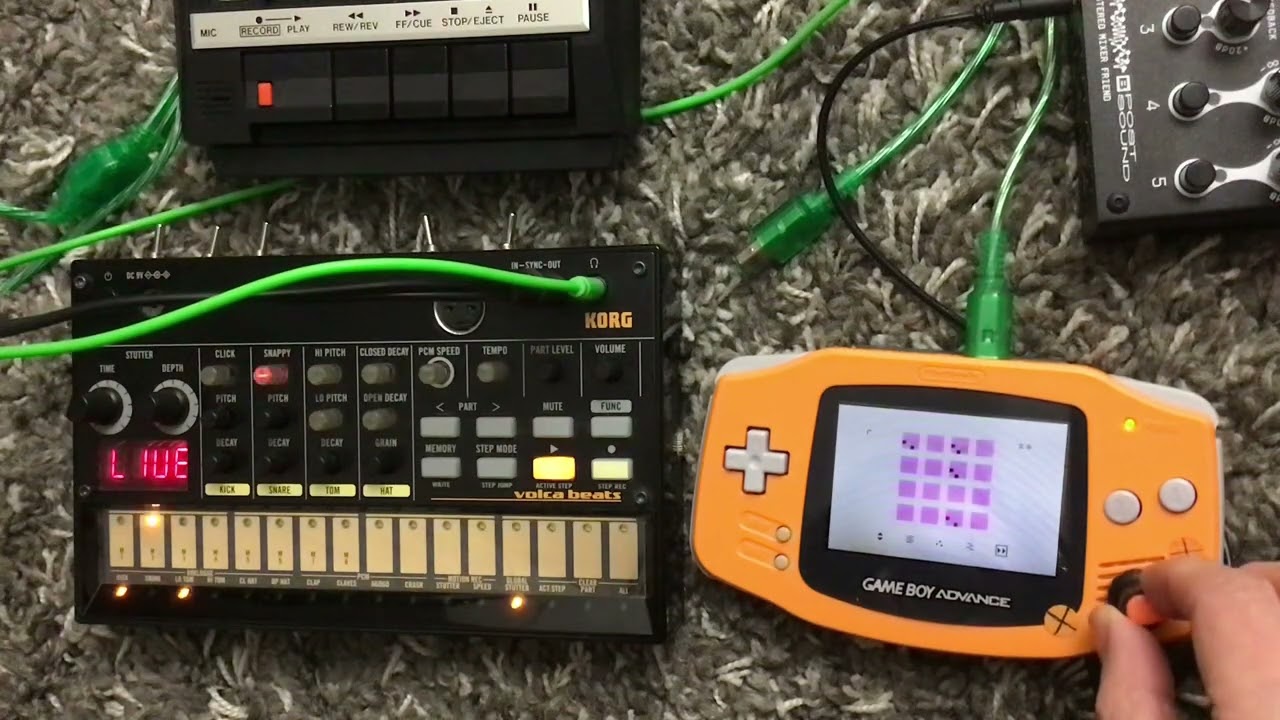 Pitch mod on gameboy advance + nanoloop 2 (LTC1799)