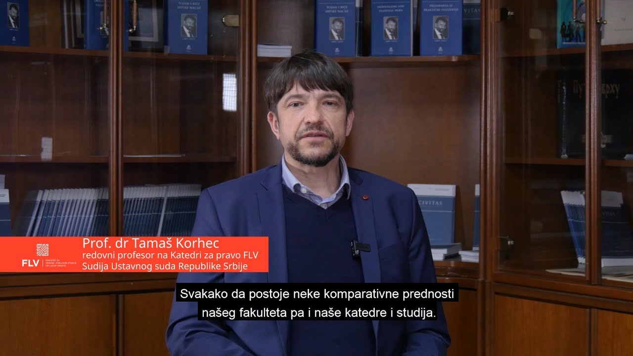 Prof. dr Tamaš Korhec - Katedra za pravo FLV