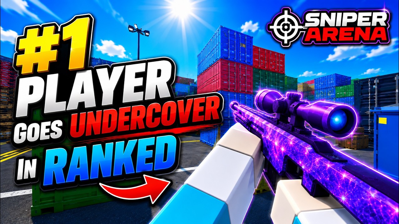 #1 PLAYER Goes UNDERCOVER In Ranked... (Roblox Sniper Arena)