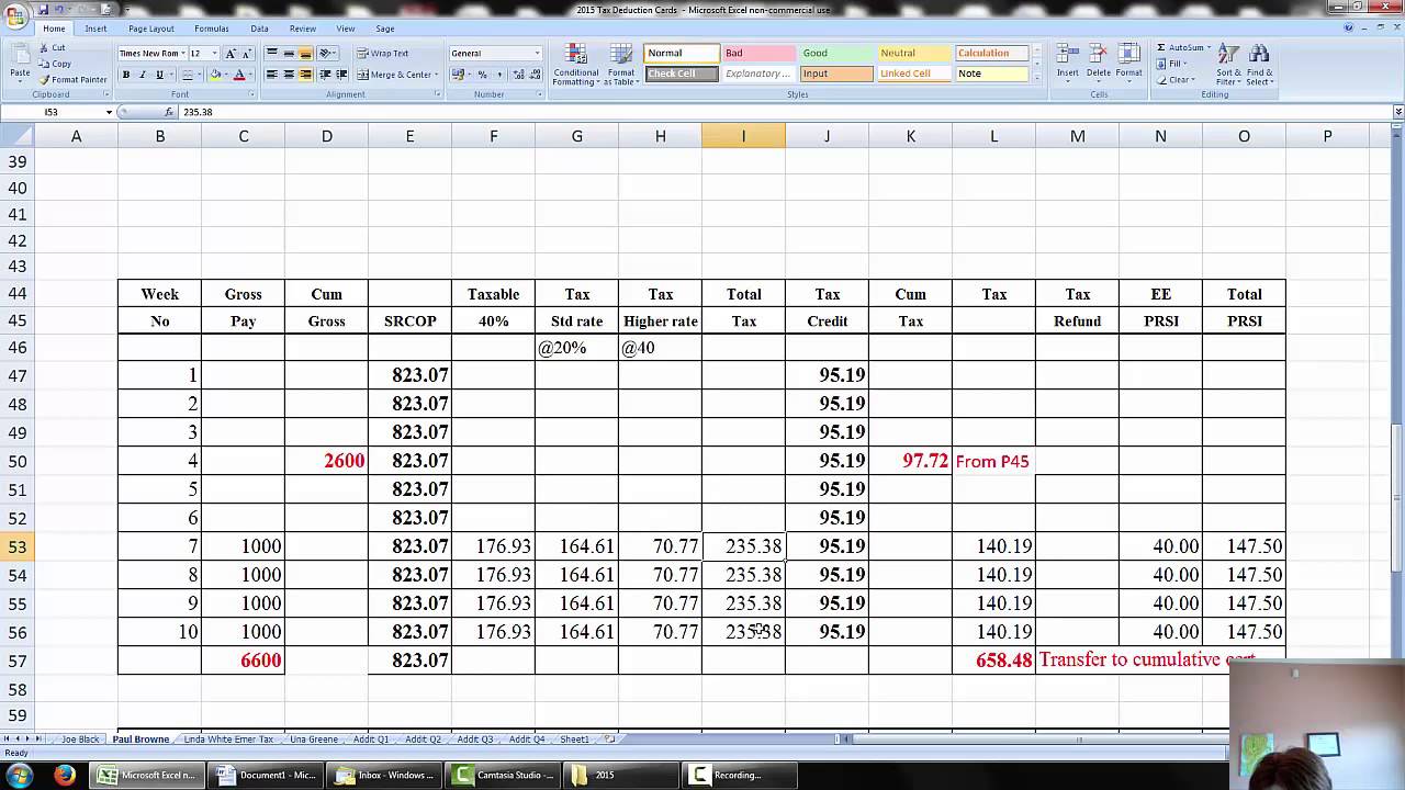 Temporary Week 1 Basis of PAYE